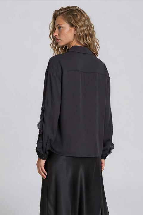 Sleeve Ruffle Blouse