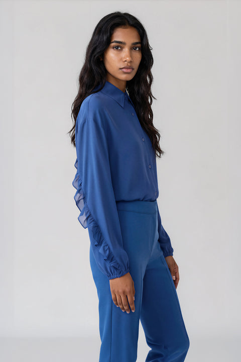Sleeve Ruffle Blouse