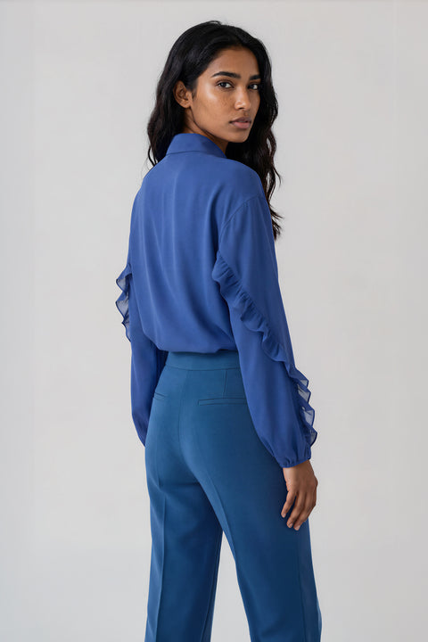 Sleeve Ruffle Blouse