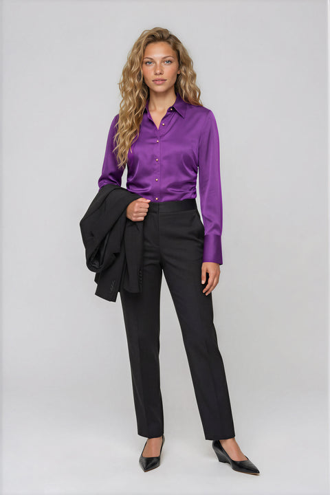 Satin Ruched Shirt