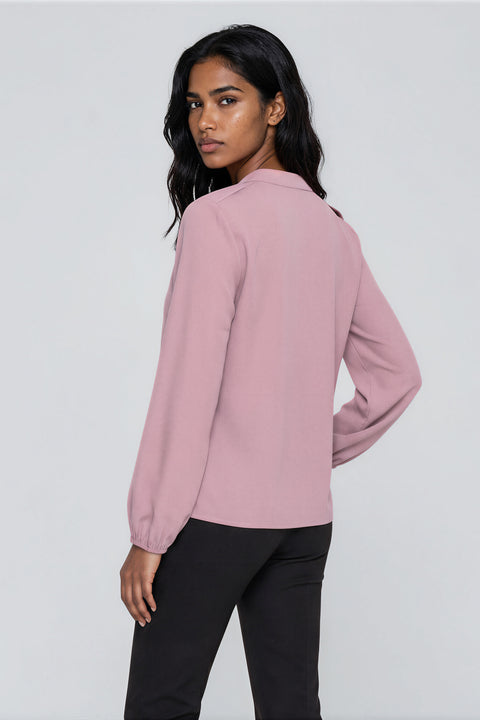 Front Ruffle Blouse