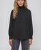 Reversible Mock Neck Blouse