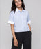 Cropped Relaxed Button-Up Shirt